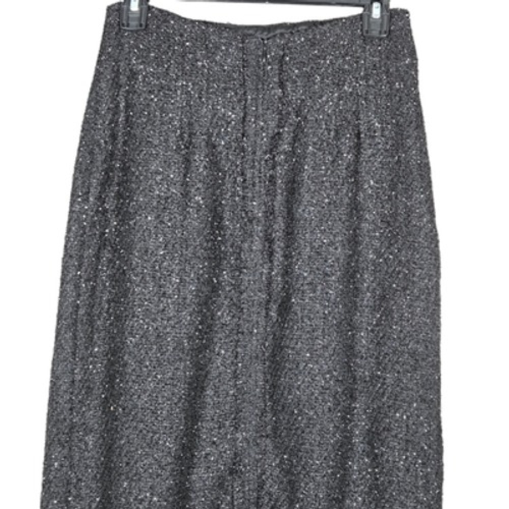 Tuckernuck Pomander Place Laurelle Tweed Midi Skirt Small NWT Shimmer Black - Picture 5 of 12